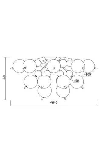 Потолочный светильник Bolla E27x4 (Хром) - фото 10