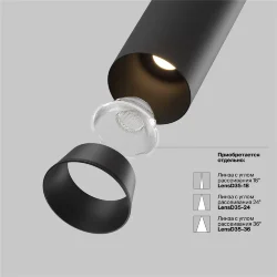 Встраиваемый светильник Фокус / FOCUS LED 7 Вт 4000 К 50° (Черный) C071CL-7W4K-B
