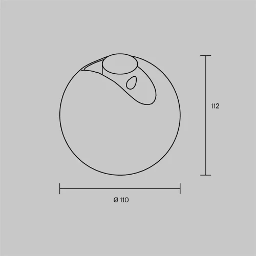 Трековый светильник Луна / Luna Arity 3000K 5т 120° (Черный) TR236-1-5W3K-B - фото 9