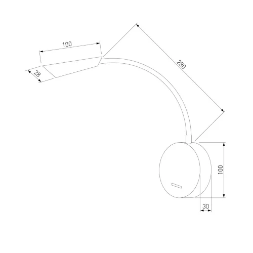 Светильник настенный светодиодный Stem 40120/LED белый - фото 4