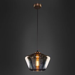 Подвесной светильник со стеклянным плафоном 50199/1 золото (050469)