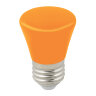 LED-D45-1W-ORANGE-E27-FR-С BELL Лампа декоративная светодиодная, Форма Колокольчик, матовая, Цвет оранжевый, Картон. - фото 1