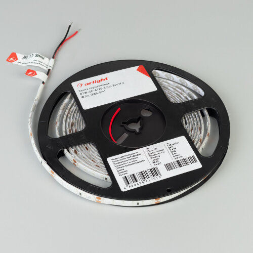 Светодиодная лента герметичная RTW-SE-А120-8mm 24V Green (9.6 W/m, IP65, 2835, 5m) (Arlight) 016510(2) - фото 2