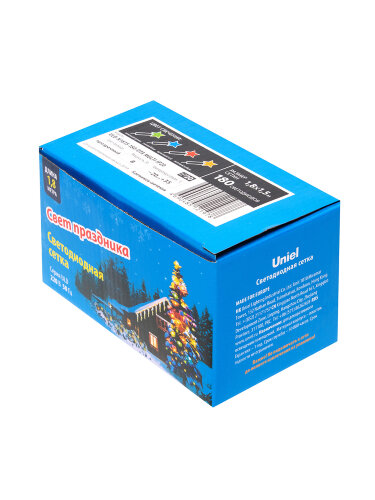 ULD-N1815-180-DTA WHITE IP20 Сетка светодиодная с контроллером, 1.8х1.5м, 180 светодиодов, Белый свет, Провод прозрачный. - фото 6