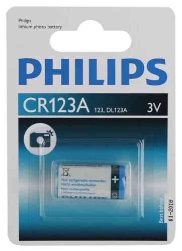 Элемент питания литиевый CR123 3В Philips Б0066246 - фото
