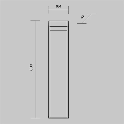 Ландшафтный светильник Sten 3000K 13Вт IP 65 (Графит) - фото 6