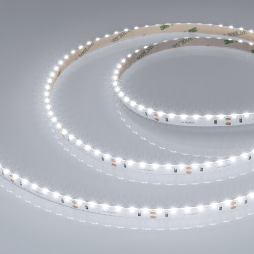 Светодиодная лента RS-S120-8mm 24V White6000 (9.6 W/m, IP20, 3014, 5m) (Arlight, боковое свечение) 039428 - фото