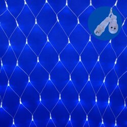 ULD-N1515-96-TTK WHITE IP44 Сетка светодиодная с эффектом мерцания, 1.5х1.5м, Соединяемая, 96 светодиодов, Белый свет, Провод прозрачный, TM Uniel