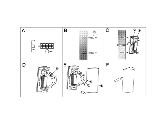 Светильник настенный GW TUBE черный, 3000K, GW-6805-6-BL-WW. Фото 2