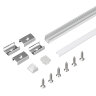 Профиль с экраном SL-MINI-8-2000 ANOD+OPAL (Arlight, Алюминий) 036832 - фото 2