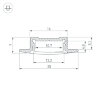 Профиль SL-SLIM-Н7-F25-2000 ANOD (Arlight, Алюминий) 023717 - фото 3