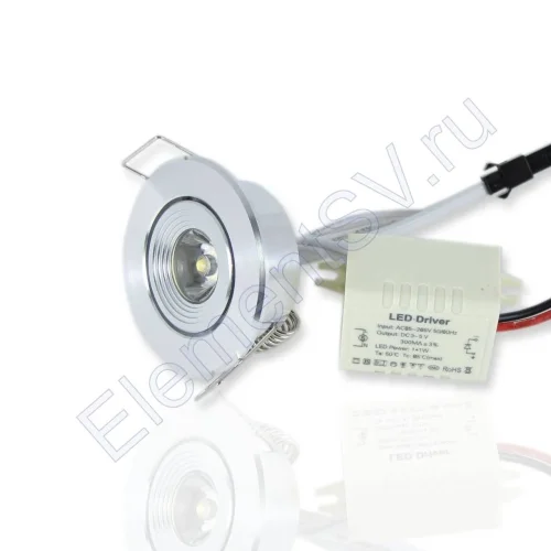 Светодиодный светильник точечный RS SP4 (1W, Warm White) - фото.