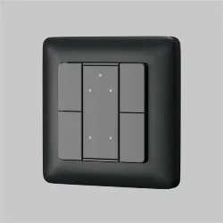 4-х кнопочная настенная панель DALI (Черный)