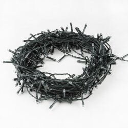 ULD-S1000-100-DGA WHITE IP20 Гирлянда светодиодная, 10м, 100 светодиодов, Белый свет, Провод зеленый