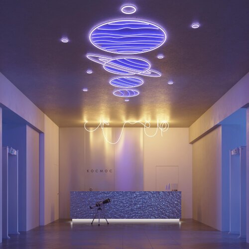 Светодиодная лента герметичная MOONLIGHT-TOP-M560-D13mm 24V Warm3000 360deg (8.6 W/m, IP65, 5m, wire x1) (Arlight, Вывод прямой, 3 года) - фото 4