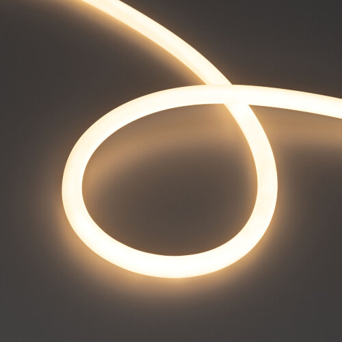 Светодиодная лента герметичная MOONLIGHT-TOP-M560-D13mm 24V Warm3000 360deg (8.6 W/m, IP65, 5m, wire x1) (Arlight, Вывод прямой, 3 года) 039551 - фото