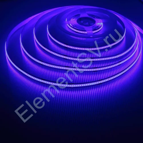 Светодиодная лента COB, 336 chip/m, blue, 12V, IP20, A233 - фото.