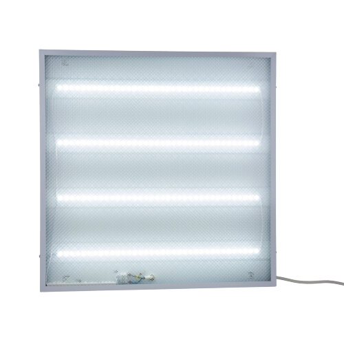 ULP-Q105 6060-36W-6500K WHITE Светильник светодиодный потолочный универсальный, Дневной свет 6500K, Рассеиватель призма, Встроенный и-п, Корпус белый - фото 6