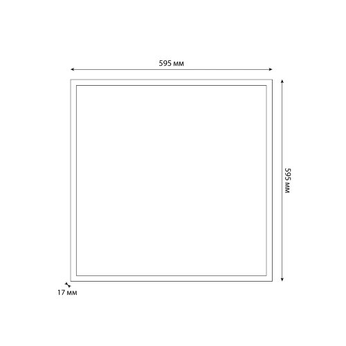 ULP-Q105 6060-36W-6500K WHITE Светильник светодиодный потолочный универсальный, Дневной свет 6500K, Рассеиватель призма, Встроенный и-п, Корпус белый - фото 7