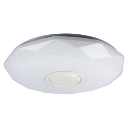 ULI-D292 70W-SW+RGB-50 VENUS O3 Cветильник светодиодный накладной с Bluetooth колонкой, Диммируемый, Пульт ДУ в-к, Теплый свет3000К-Белый свет4000К-Дневной свет6500К-RGB, 5400Лм, TM Uniel