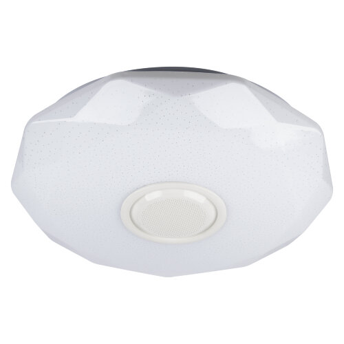 ULI-D292 70W-SW+RGB-50 VENUS O3 Cветильник светодиодный накладной с Bluetooth колонкой, Диммируемый, Пульт ДУ в-к, Теплый свет3000К-Белый свет4000К-Дневной свет6500К-RGB, 5400Лм, TM Uniel - фото 4