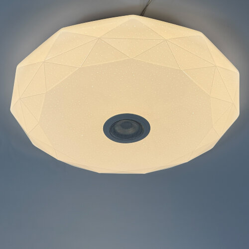 ULI-D292 70W-SW+RGB-50 VENUS O3 Cветильник светодиодный накладной с Bluetooth колонкой, Диммируемый, Пульт ДУ в-к, Теплый свет3000К-Белый свет4000К-Дневной свет6500К-RGB, 5400Лм, TM Uniel - фото 11