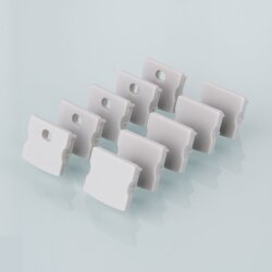 Комплект заглушек для накладного алюминиевого профиля светодиодной ленты (10 пар) ZLL-2-ALP001-R (029097)