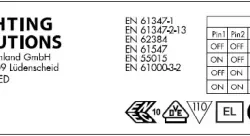 Драйвер для светодиодов линейный 63W/200-350мА 85-180V | DIP-переключатель | ECXe 350.331 | - Vossloh-Schwabe