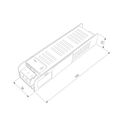 Блок питания для светодиодной ленты 12V 60W Трансформатор 12V 60W - фото 2