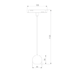 Slim Magnetic Трековый светильник 5W 4200K Event (латунь) 85040/01 85040/01 (062804)