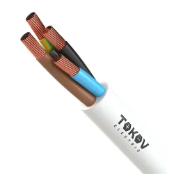 Провод TOKOV ELECTRIC ПВС 4х1(3х1+1х1) 380В Б (бухта) (м) 1945496