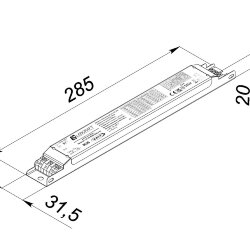 Стабилизатор тока светодиодов LC-38-850D-DALI-45 М IP20 001.01