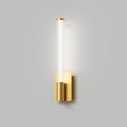 Светильник настенный AURA, 9 Вт, 3000К, 105?73x400 мм, алюминий+стекло, бронза, Denkirs DK5100-BR