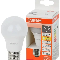 Лампа светодиодная LS 7W/2700K (=60W) E27 | LED Star 3Y | Груша | - OSRAM
