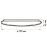 Светильник светодиодный декоративный PPB Starway-2 32Вт 4000К IP20 d320х60 настенно-потолочный бытовой JazzWay 5025493 - фото 6
