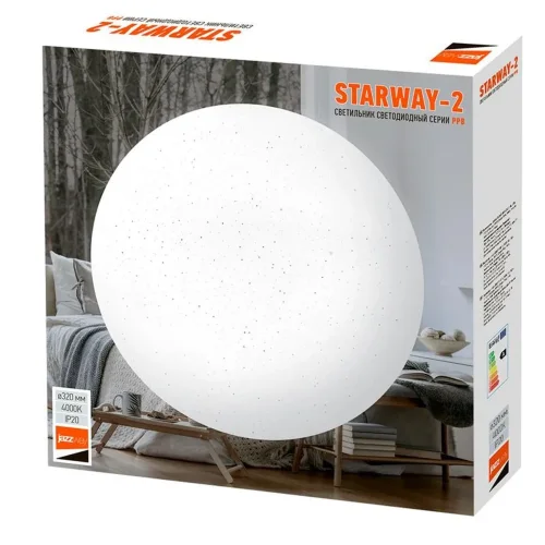 Светильник светодиодный декоративный PPB Starway-2 32Вт 4000К IP20 d320х60 настенно-потолочный бытовой JazzWay 5025493 - фото 7