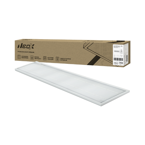 Панель светодиодная универсальная ДВО-01 3665-МИКРОПРИЗМА 36Вт 6500K IP40 1195x180х19мм NEOX - Фото