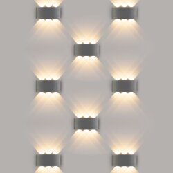 Пылевлагозащищенный светодиодный светильник Twinky Trio серый IP54 1551 Techno LED серый