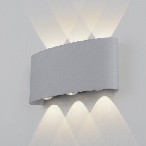 Пылевлагозащищенный светодиодный светильник Twinky Trio серый IP54 - фото 1