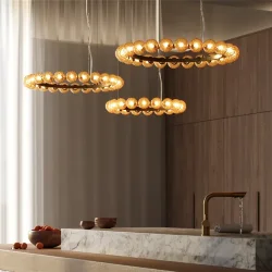 Подвесной светильник Янтарь / Ambre 3000К 42Вт (Латунь) MOD331PL-L42BS3K