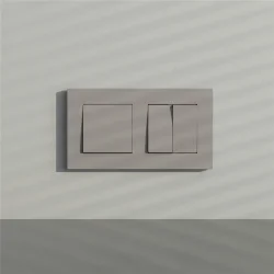 W0022917/ Рамка на 2 поста Slab (дымчатый софт) W0022917