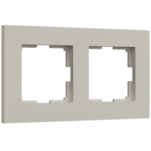 W0022917/ Рамка на 2 поста Slab (дымчатый софт) W0022917 - фото
