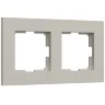 W0022917/ Рамка на 2 поста Slab (дымчатый софт) W0022917 - фото