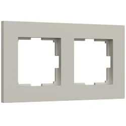 W0022917/ Рамка на 2 поста Slab (дымчатый софт) W0022917