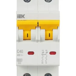 Выключатель автоматический модульный 2п C 40А 6кА ВА47-60M KARAT IEK MVA31-2-040-C