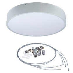 ULO-K40A 90W-4000К-R80 IP40 LIGHT GREY Светильник светодиодный накладной, Белый свет 4000K, Диаметр 800мм, Корпус светло-серый