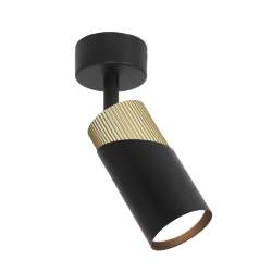 Светильник WOLTA WSL-GU10/S06BG под лампу GU10 Черный / Золотой  DOLCE