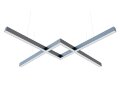 Х-образный алюминиевый соединитель профиля 7050 серый - фото 3