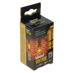 DLC-V-H01Z-E27 BRONZE Патрон декоративный, серия Vintage, Выключатель шнуровой цепочка, Материал алюминий, Цвет бронза.