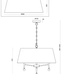 Подвесной светильник Freya FR2190PL-05N1 (Никель)